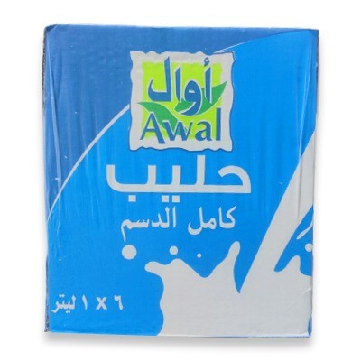 Awal Full Fat Milk 6*1Ltr